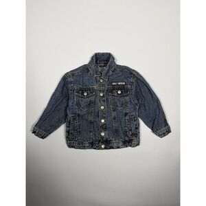 Vintage Infant Harley Davidson Denim Jacket 4T Biker Motorcycle